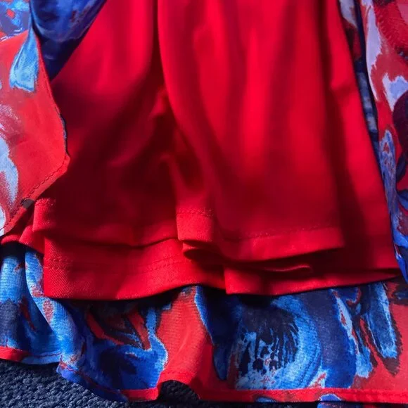 NWT Red & Blue Floral Julia Jordan Dress Sz 10 - Picture 7 of 8